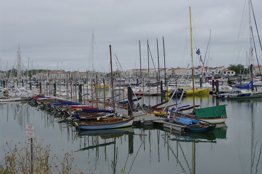 Le Sables d'Olonne Harbour - this is where the Vendee Globe regatta starts in November.
