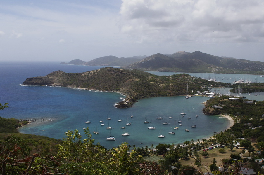 One of Antigua's most famous harbors.