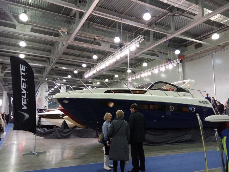 The biggest yacht on the Moscow Boat Show