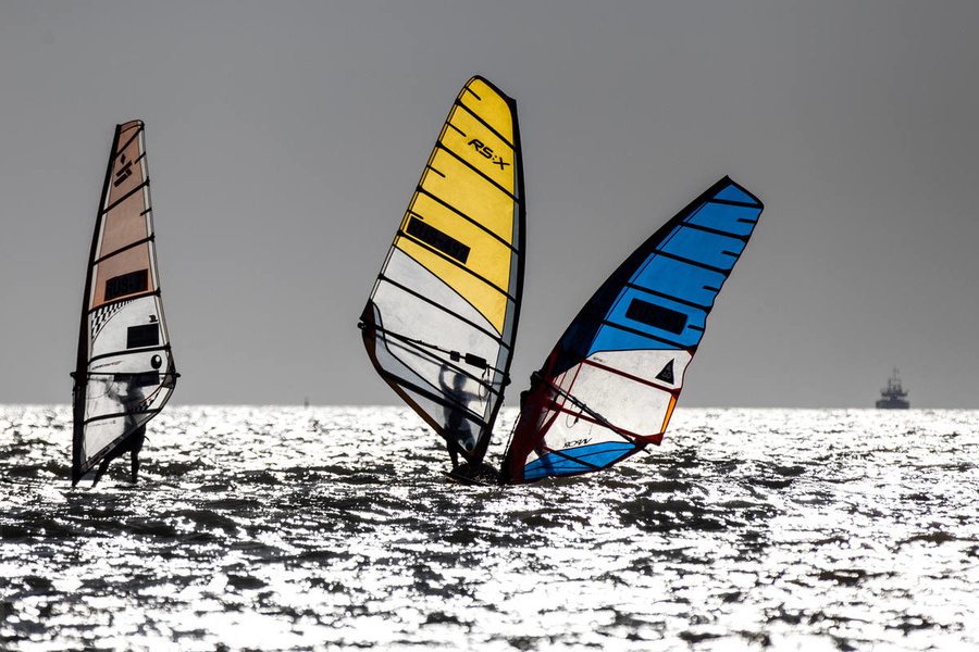  Ivan Bugaryov, the winner of 2014, managed to catch windsurfers' sails in the frame, formed like colorful butterfly's wings. "Landscape of the season."