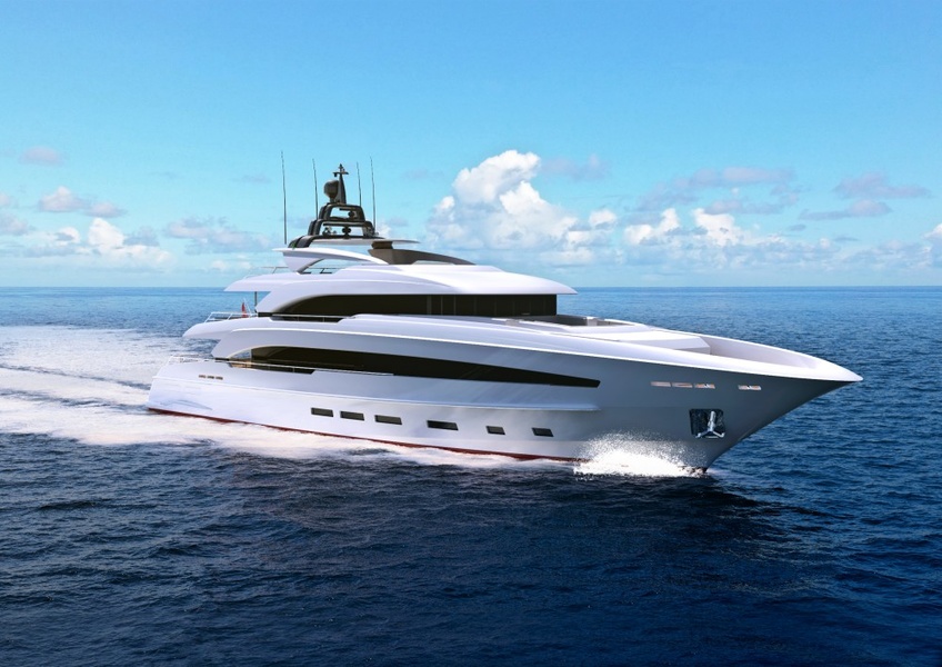 Development of the Turquoise Yachts 40-60 m model range body.