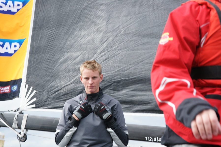 The youngest Extreme yachtsman is twenty-year-old Edwin Delaat.