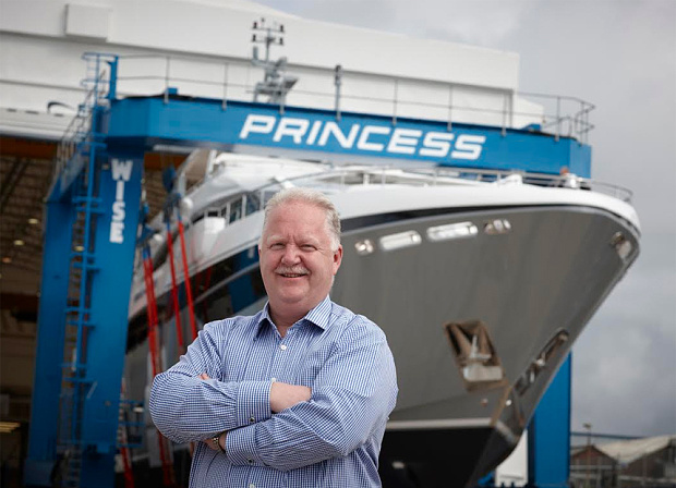 Chris Gates, managing director of Princess Yachts.