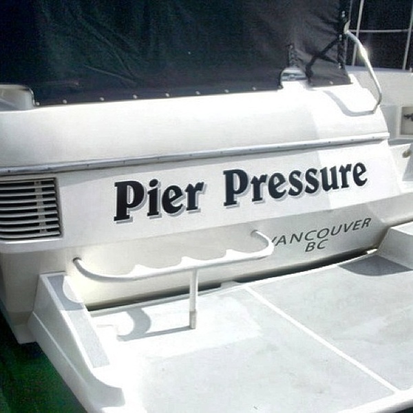 A game of the words "public pressure" and "pier pressure." By @movykid