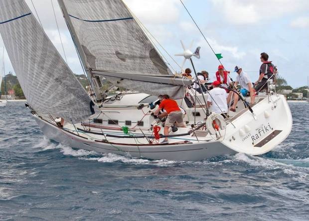 The ship took part in Antigua Sailing Week regatta.