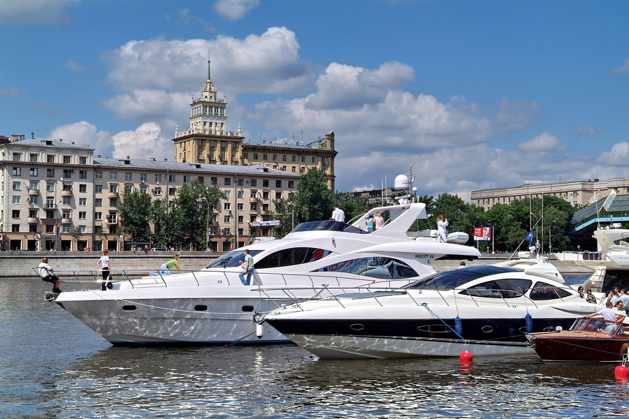 Moscow Yacht Festival. As it was in previous years.
