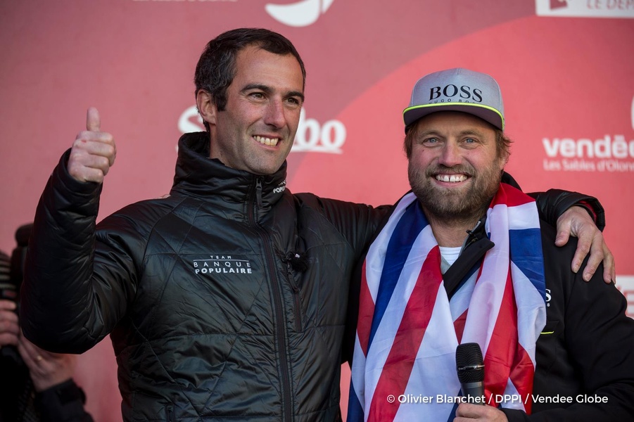Armel Le Cleac (left) and Alex Thomson (right)