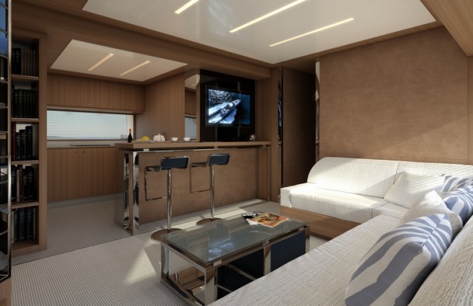 Interior designers were inspired by the legendary yachts of the 80s and 90s.