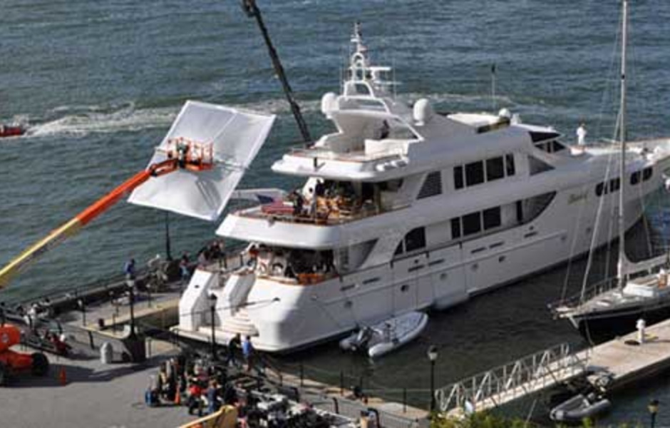 Съемки проходили в Нью-Йорке, в North Cove Marina