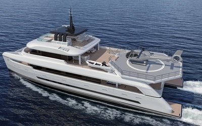 Space Cat Yacht, 35m Silver Yachts