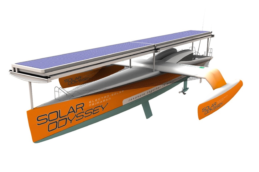 trimaran solar powered