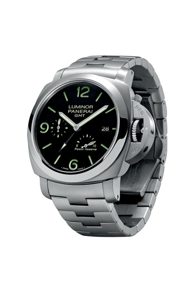 Panerai Luminor Marina 1950 3 Days Automatic Корпус 44 мм из сатинированного титана, безель из полированного титана, корундовое стекло с антибликовым покрытием. Запас хода – 3 суток, водонепроницаемость 300 м.