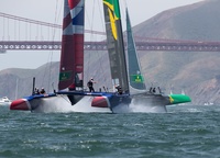 The British and US teams showed good progress. Britain took its first victory in the series and retained third place in the San Francisco leg and in the overall standings. 