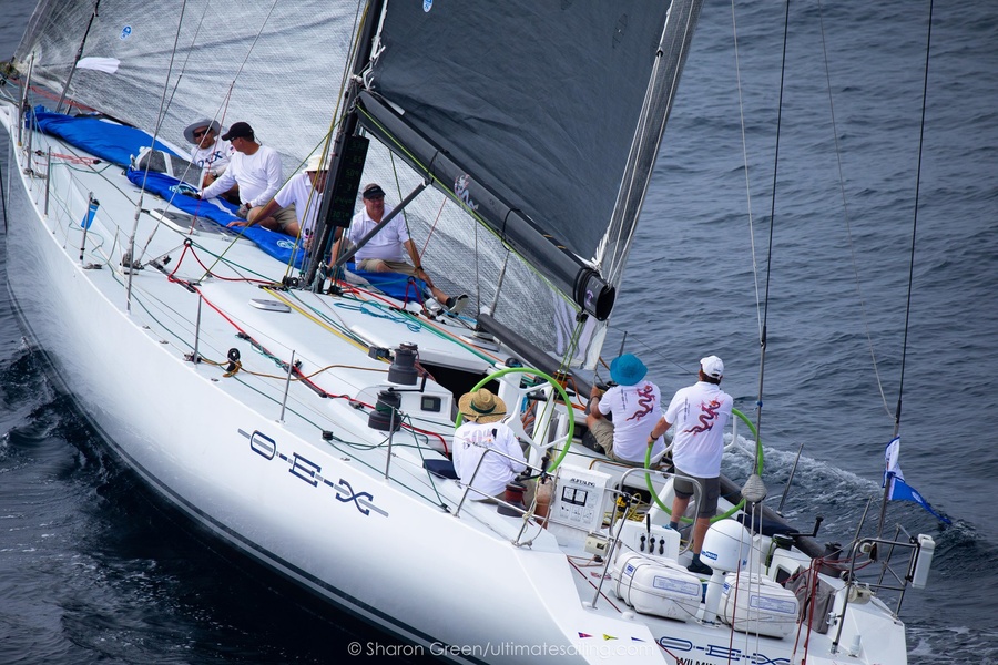 Santa Cruz 70 OEX at the start of Transpac 2019