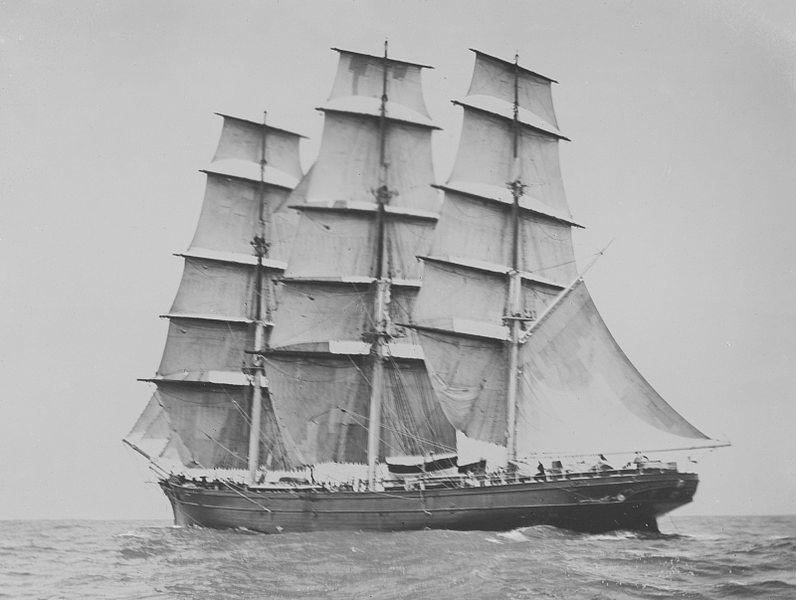 Cutty Sark afloat. Photo of 1934