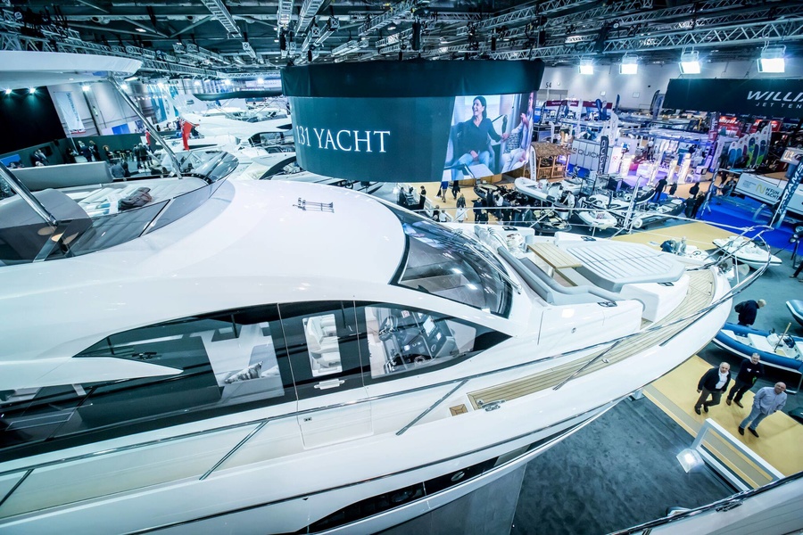 Стенд Sunseeker на London Boat Show 2018