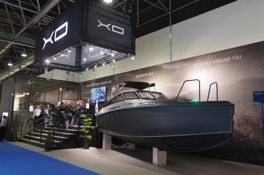 XO Explorer on a boat show in Dusseldorf