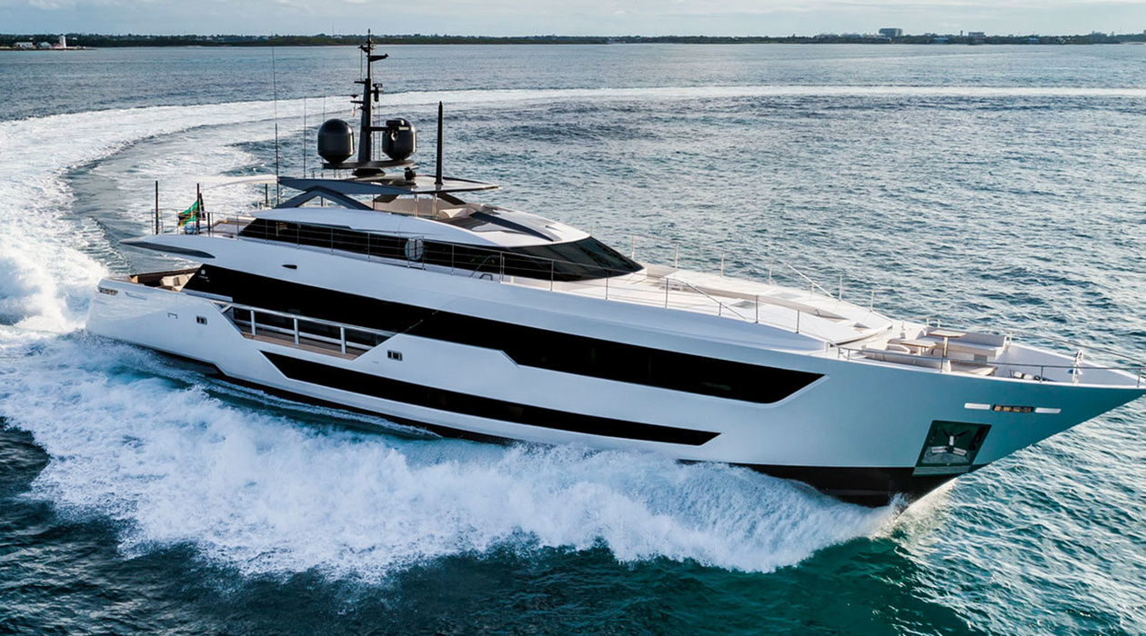 It is not the first time for this 38.4-meter beauty to be awarded the title of best of the best. She also holds first place in the Best New Production Yacht Design» category «at the Boat International Design & Innovation Awards - 2019. Her exteriors and interiors were designed by the great Francesco Paszkowski. The superyacht is ready to receive 12 guests in five cabins. Both hull and superstructure are made of pure fibreglass. She has a top speed of 25 knots and a range of 1,100 nautical miles.