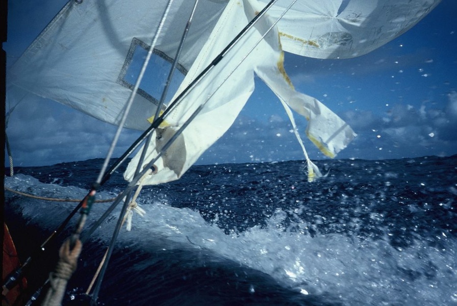Acrohc Australis under all sails