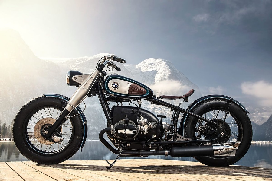 Для создания баварского боббера BMW R50/3 спецы из компании Titan использовали винтажную раму от R50/3 1956 года.