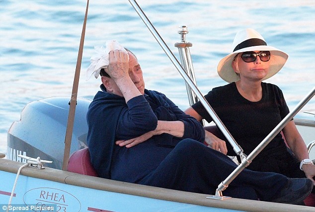 Silvio Berlusconi and his daughter Marina.