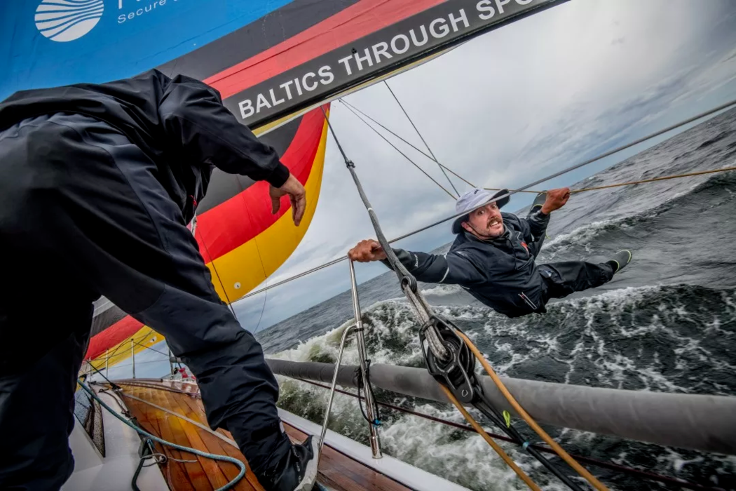 Andrey Sheremetiev, the author of the image: «The image was taken during the final stage of the Nord Stream Race in the Baltic Sea, between Helsinki and St. Petersburg. The conditions of the race were severe, with wind up to 40 knots and a wave. I was on board the German team. At one point, something happened to the genaker and Josh went overboard to fix it. The hardest part was catching him and dragging him back in, as the boat was running in all pairs, and the wave and gusty wind contributed to what he was drenched in and out of the water. But after a few more moments he was on board, immediately went to the tank and the race continued as if nothing had happened. This shot is about the dedication of the yachtsmen during the race».