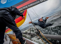 Andrey Sheremetiev, the author of the image: «The image was taken during the final stage of the Nord Stream Race in the Baltic Sea, between Helsinki and St. Petersburg. The conditions of the race were severe, with wind up to 40 knots and a wave. I was on board the German team. At one point, something happened to the genaker and Josh went overboard to fix it. The hardest part was catching him and dragging him back in, as the boat was running in all pairs, and the wave and gusty wind contributed to what he was drenched in and out of the water. But after a few more moments he was on board, immediately went to the tank and the race continued as if nothing had happened. This shot is about the dedication of the yachtsmen during the race».