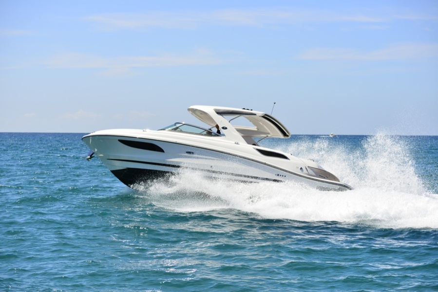 The yacht received a standard GRP radar arch with a hardtop.