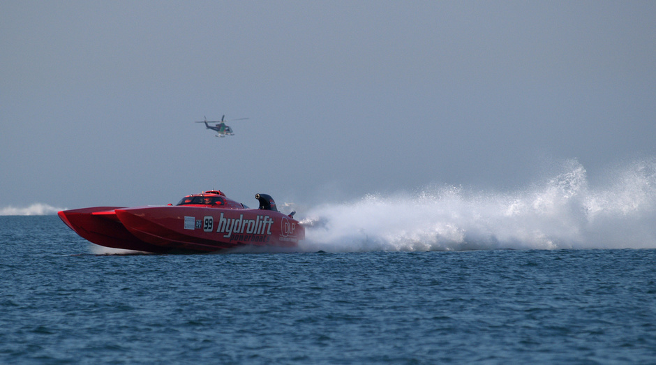 Class 1 boat "in action."