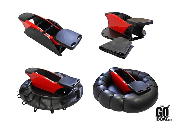 GoBoat - Inflatable boat with trolling motor gets lots of