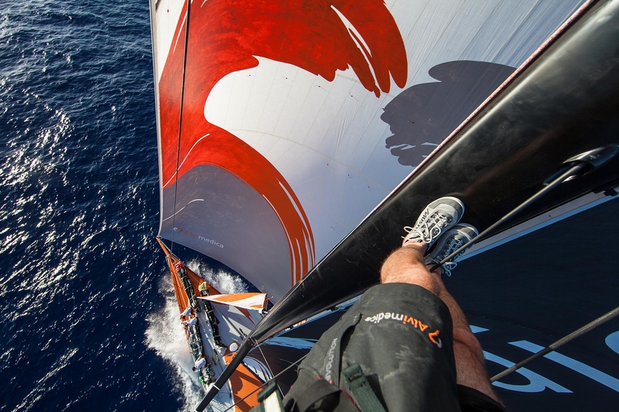 Amory Ross on Team Alvimedica mast