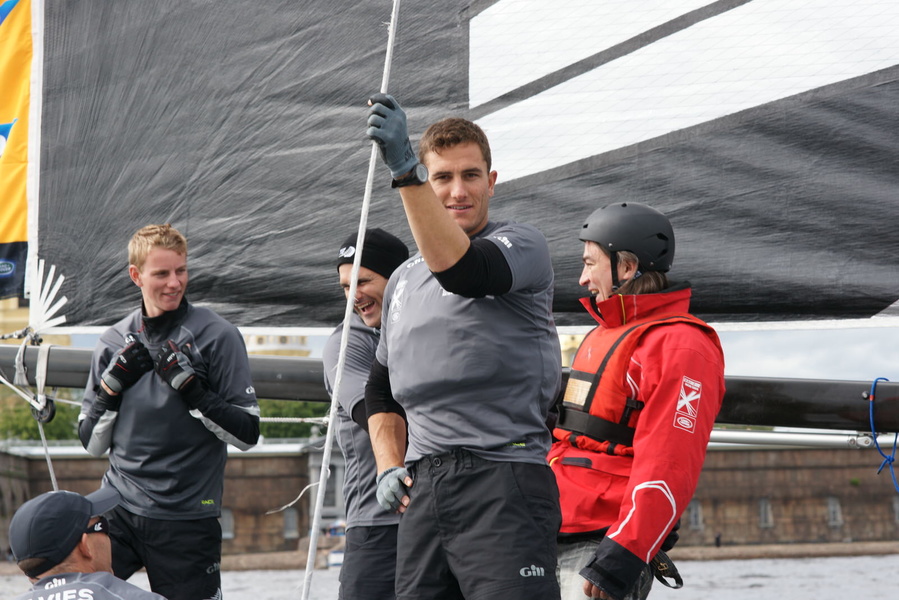 I was lucky to be aboard the legendary Emirates Team New Zealand. Really, without Dean Barker on board. But still, cool!