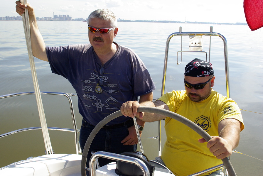 Viktor Anishchenko (left) has long dreamed of a transatlantic crossing.