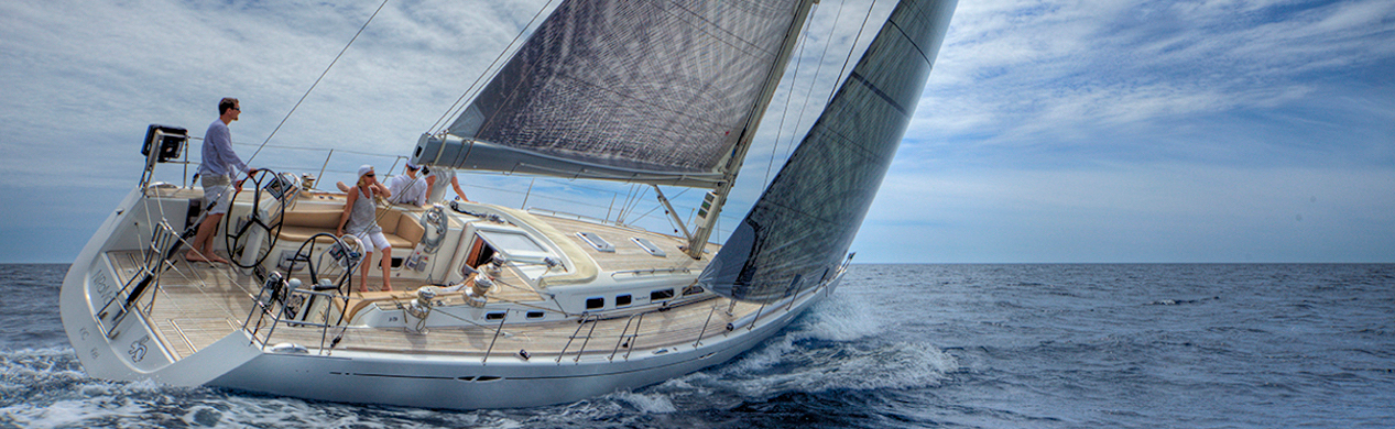 The most popular class of sailing yacht providing better visibility and control for the skipper and spacious living accommodations below deck.