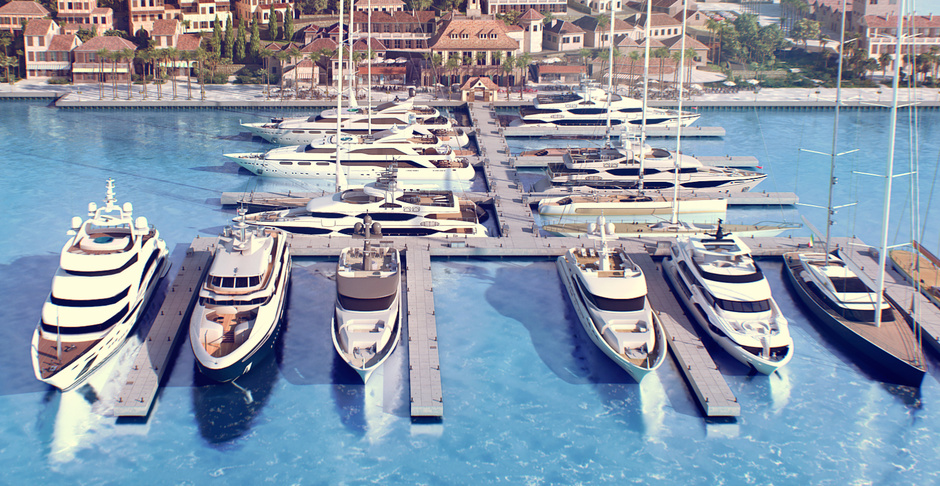 The first 24 berths for yachts up to 65 meters will open in December.