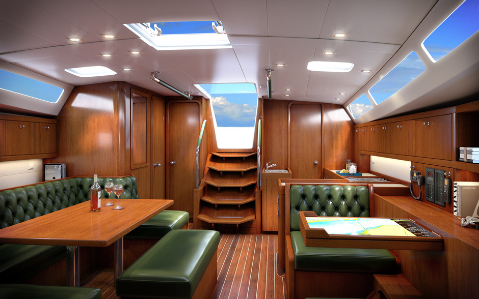 Интерьер Beneteau Oceanis 45