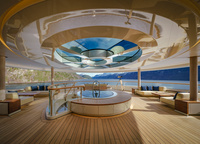 The topmost observatory deck offers the best views. Here, under the round roof, you can enjoy a morning cup of coffee with a magnificent view of the sea or an evening cocktail under the stars, which can be viewed with a telescope.   