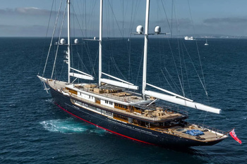 Koru: the world's largest sailing yacht on her maiden voyage