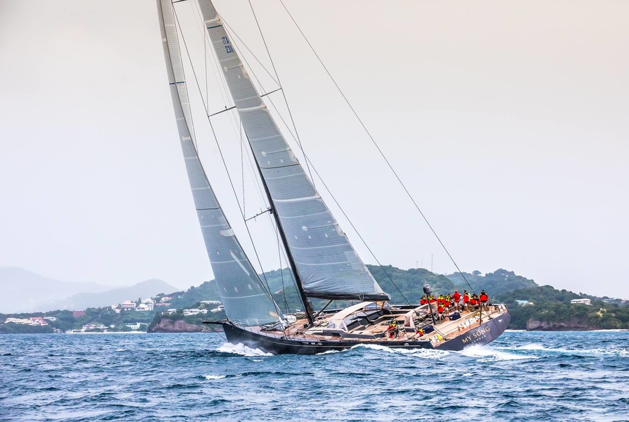 During the RORC Transatlantic Race 2018.