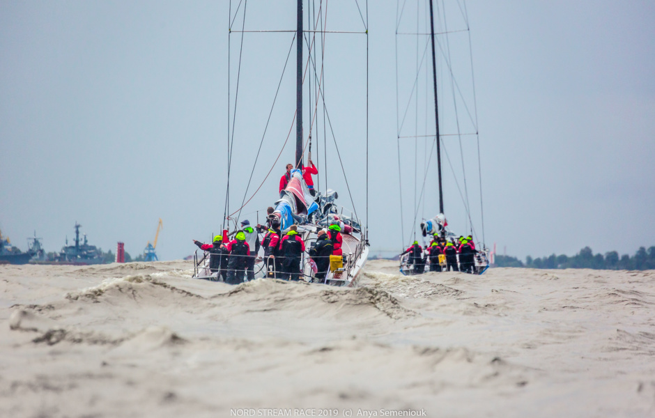 The Russians finished first in the fourth stage of the Nord Stream Race, but the Danes made a protest. In the end, there were two winners. Photo: Anna Semenyuk