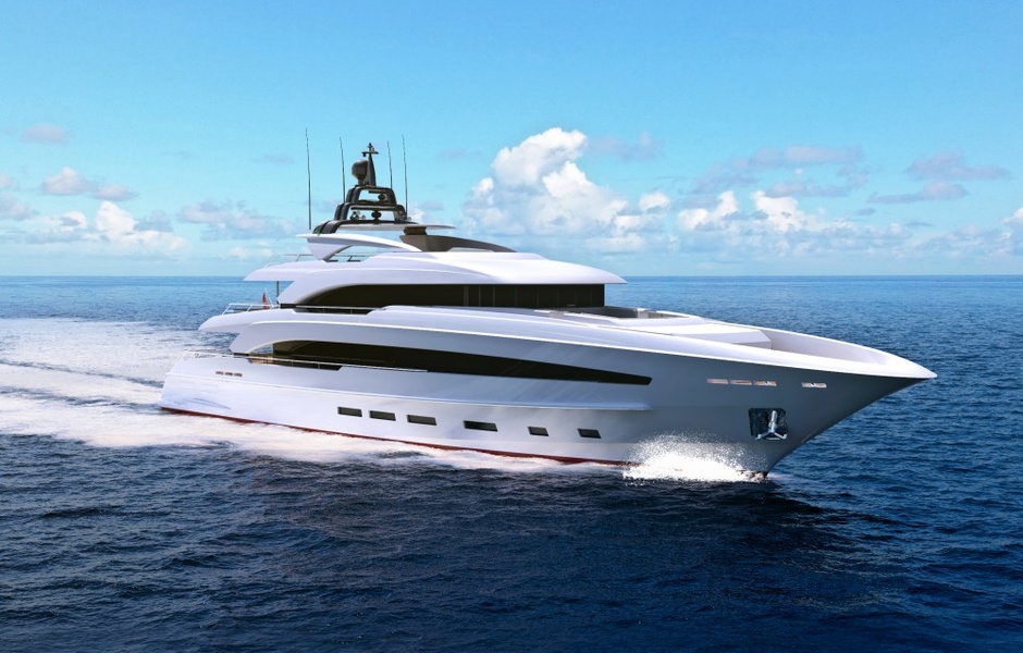 Разработка корпуса модельного ряда Turquoise Yachts 40-60 м