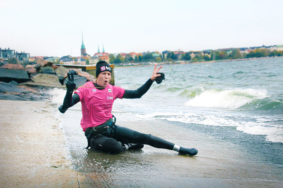 "When I finally saw the Helsinki coastline, I felt a great relief." Juuso Tilaeus.