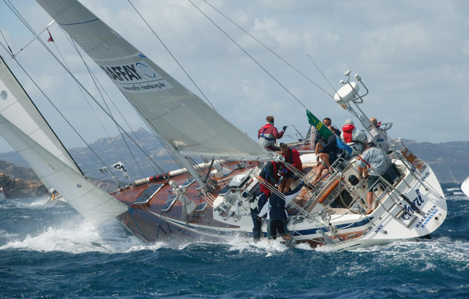 Swan 51 at sea: a full stomach is not afraid even of an Atlantic storm.