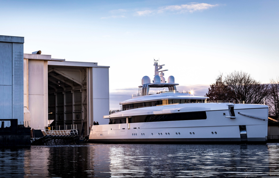 Feadship launches its second largest fully aluminium yacht 'Najiba