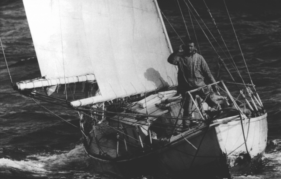 Робин Нокс-Джонстон на Suhaili во время Golden Globe Race