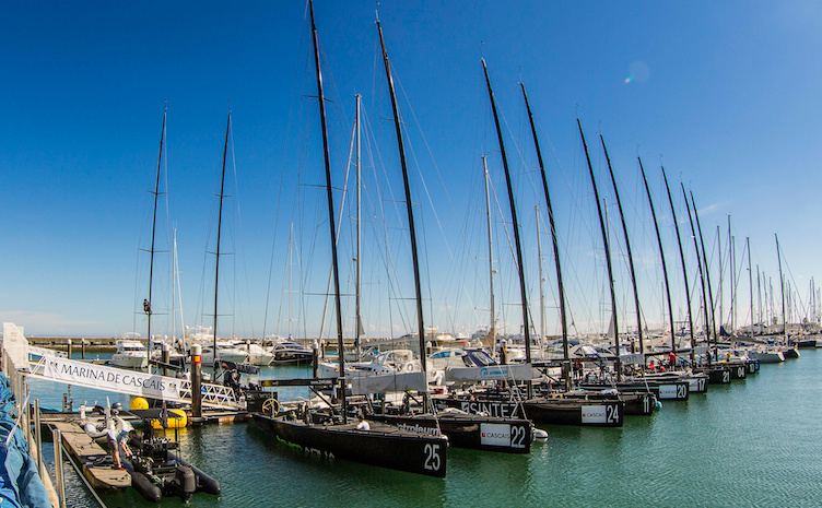 Ships are waiting to start.