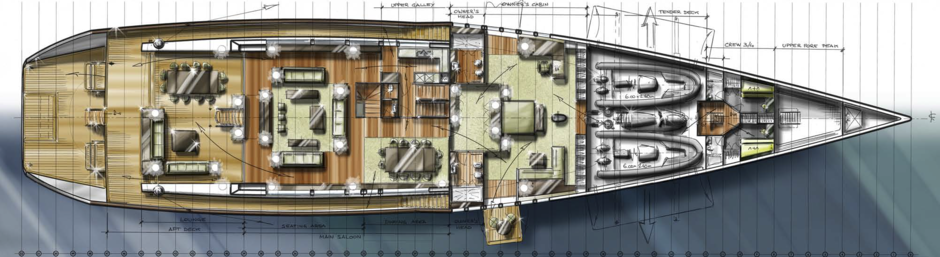 Upper deck layout
