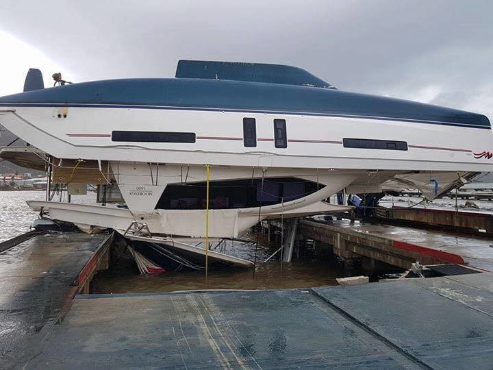 The devastation caused by Hurricane Irma. British Virgin Islands