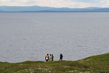 On a wooden rook in the White Sea
