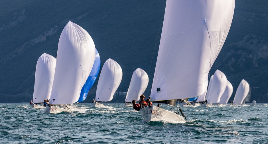 European Championship in Melges class 20, September 2019. Photo: Zerogradinord